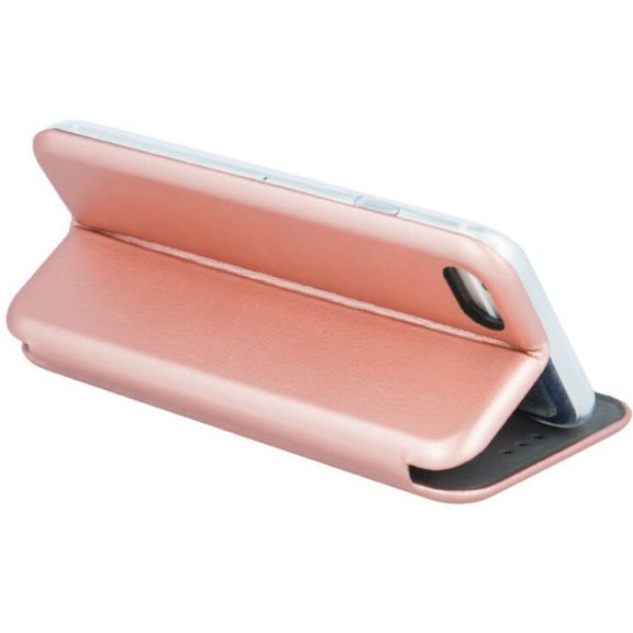 Motorola Moto G84, Oldalra nyíló tok, stand, Forcell Elegance, vörösarany