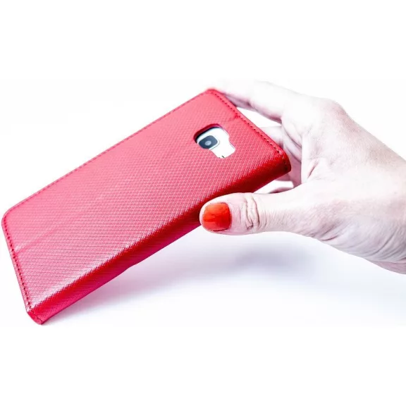 Samsung Galaxy A06 SM-A065F, Oldalra nyíló tok, stand, Smart Magnet, piros