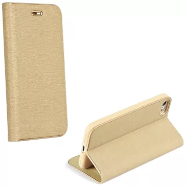   Samsung Galaxy A36 5G SM-A366B, Oldalra nyíló tok, stand, Luna Book, arany