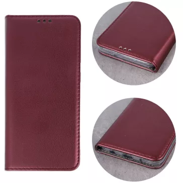   Samsung Galaxy A06 SM-A065F, Oldalra nyíló tok, stand, Magnet Book, bordó