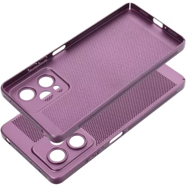   Samsung Galaxy A16 4G / A16 5G SM-A165F / A166B, Műanyag hátlap védőtok, légáteresztő, lyukacsos minta, Breezy, lila