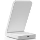 Univerzális vezeték nélküli töltő állomás, Qi Wireless, 15W, asztali tartó, LED-es, Tech-Protect QI15W-A40, fehér