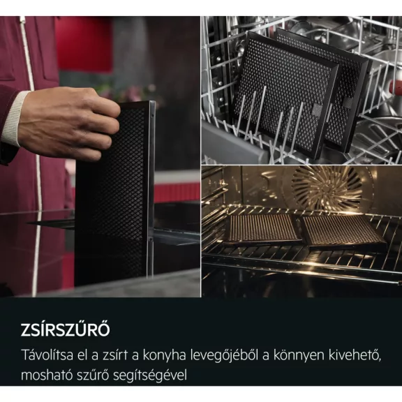 AEG TT84CB00CB Beépíthető indukciós főzőlap beépített elszívóval