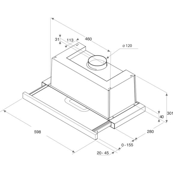 Whirlpool WAHTT 64 LM K integrált páraelszívó