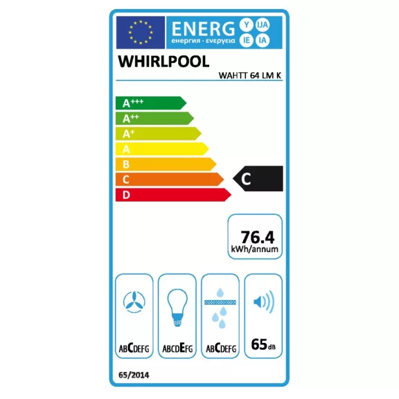 Whirlpool WAHTT 64 LM K Teleszkópos páraelszívó Whirlpool WAHTT 64 LM K Teleszkópos páraelszívó