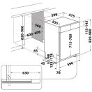 Whirlpool WH7PC15B4M60 Beépíthető mosogatógép