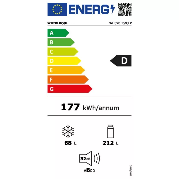 Whirlpool WHC20 T593 P Beépíthető hűtőszekrény