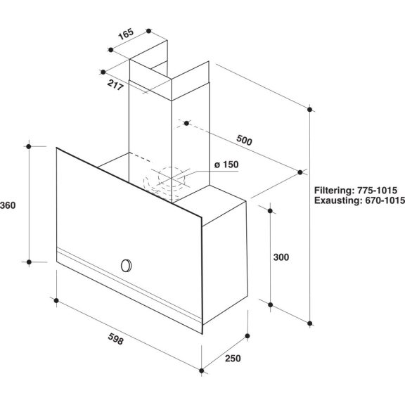 Whirlpool WHVA 62F LM K Páraelszívó