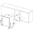 Whirlpool WIC 3C26 F Beépíthető mosogatógép