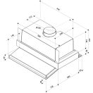 Whirlpool WSK64 FLSX integrált páraelszívó