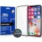 Samsung Galaxy A20 / A30 / A30s / A50 / A50s / M30, Kijelzővédő, ütésálló fólia (az íves részre is!), Tempered Glass (edzett üveg), Xprotector, fekete
