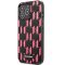 Apple iPhone 13 Pro, Műanyag hátlap védőtok, Monogram minta, Karl Lagerfeld Monogram Plague, fekete/rózsaszín
