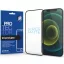 Apple iPhone 16 Pro Max / 17 Pro Max, Kijelzővédő fólia, ütésálló fólia (az íves részre is!), Tempered Glass (edzett üveg), matt, Xprotector Full 3D SuperMatte, fekete