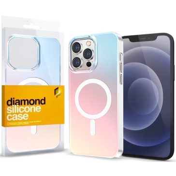   Apple iPhone 16 Plus, Műanyag hátlap védőtok + szilikon keret, közepesen ütésálló, színváltós, Magsafe töltővel kompatibilis, Xprotector Supernova Magsafe, színes